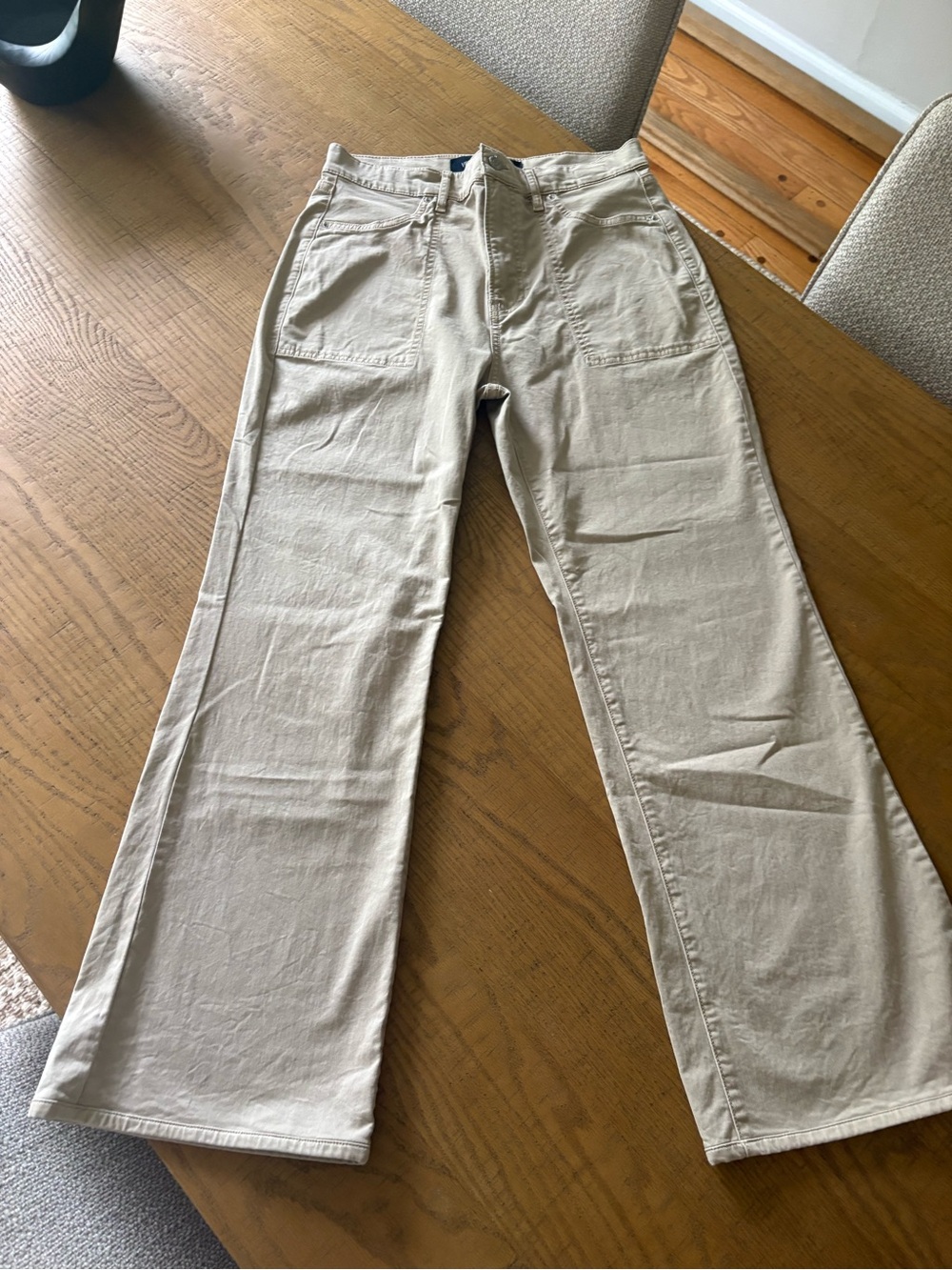 Veronica Beard Beige Bootcut chino Jeans